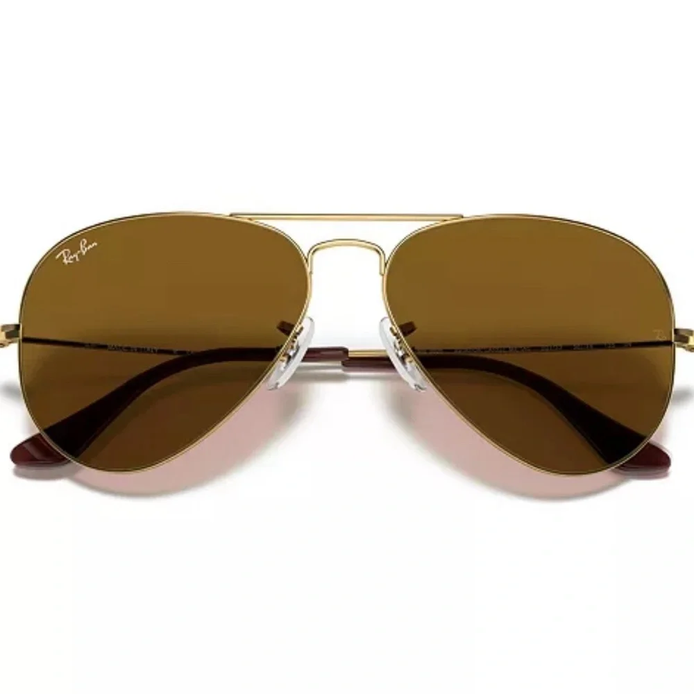 RAYBAN SUNGLASSES AVIATOR LARGE UNISEX CLASSIC RB3025 001/33 135 3N GOLD/BROWN